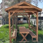 Ahşap Çatılı Piknik Masası