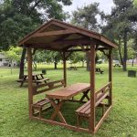Ahşap Çatılı Piknik Masası