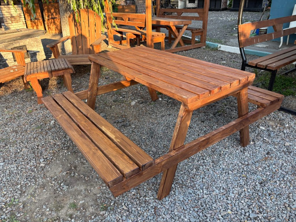 Ahşap  Piknik Masası - görünüm 3