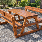 Sırt Dayamalı Ahşap Piknik Masası ZM P3