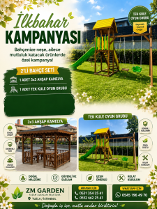 3×3 Kamelya ve Tek Kule Oyun Grubu Seti