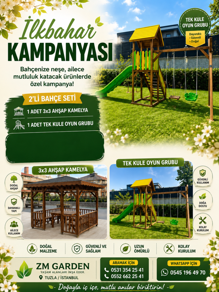 3×3 Kamelya ve Tek Kule Oyun Grubu Seti
